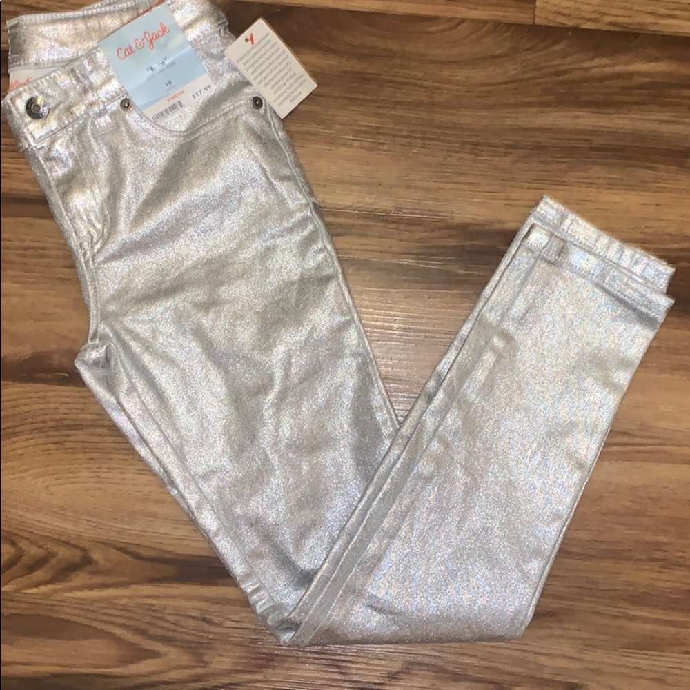 New Girls Silver Pants